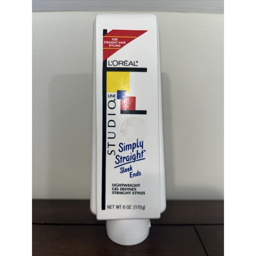 L'Oreal Studio Simply Straight Sleek Ends Lightweight Gel Defines 6 oz Discontin